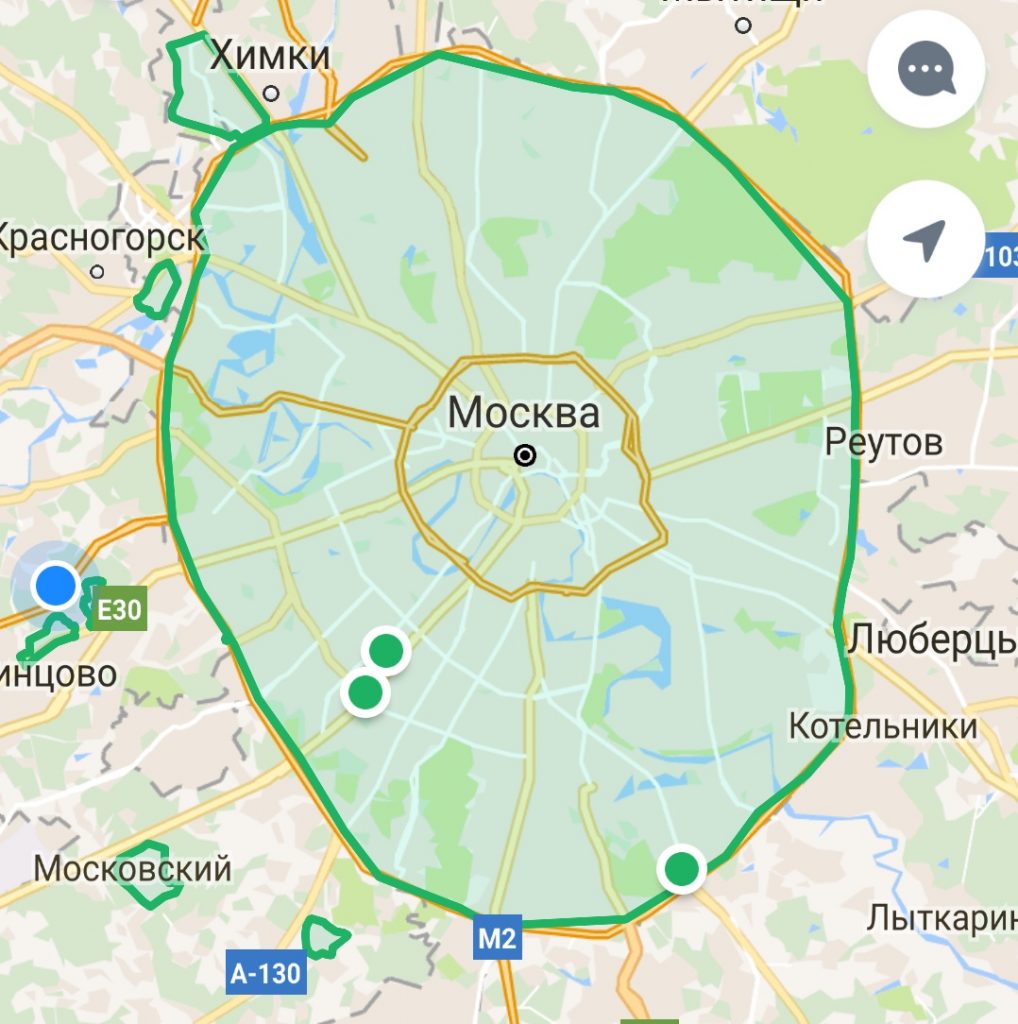 Зеленые зоны москвы карта