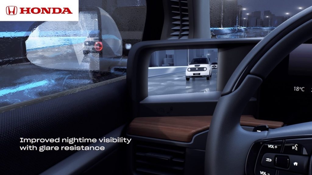Honda e Side Camera Mirror System