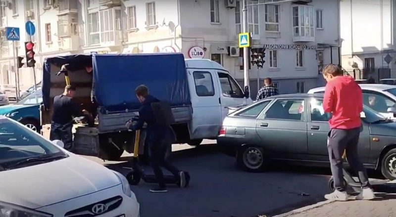 Самокаты Whoosh эвакуировали в Новороссийске