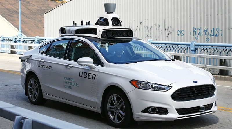 Uber будет доставлять еду на беспилотных авто