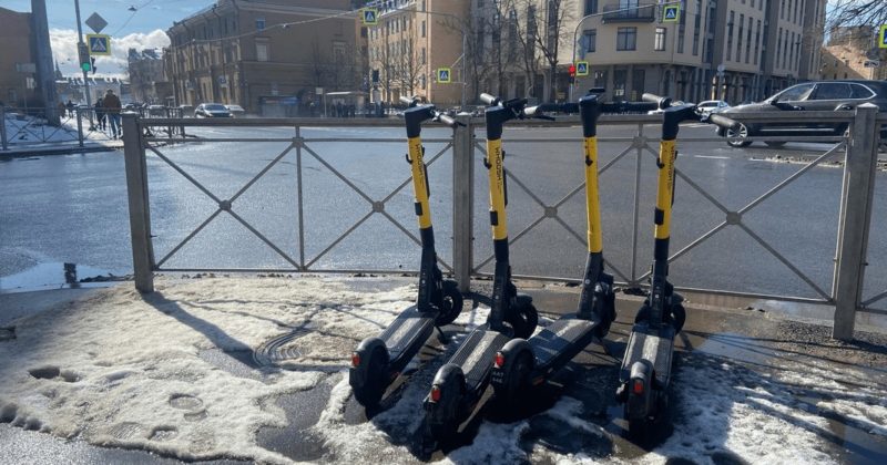 Петербургский кикшеринг приостановил работу