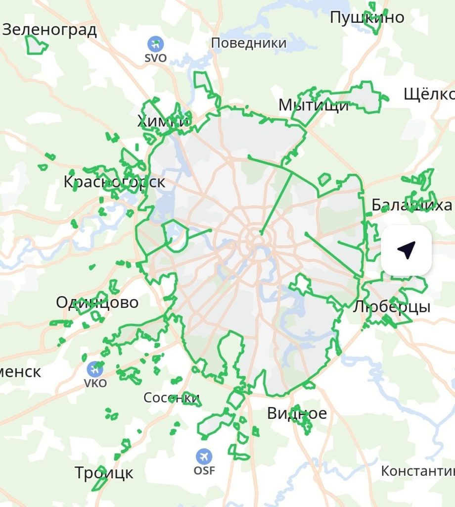 Каршеринг Ситидрайв добавил более 30 новых зелёных зон в Москве и  Санкт-Петербурге - Трушеринг