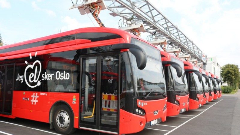 Осло закупит 450 электрических автобусов, чтобы достичь нулевого уровня выбросов