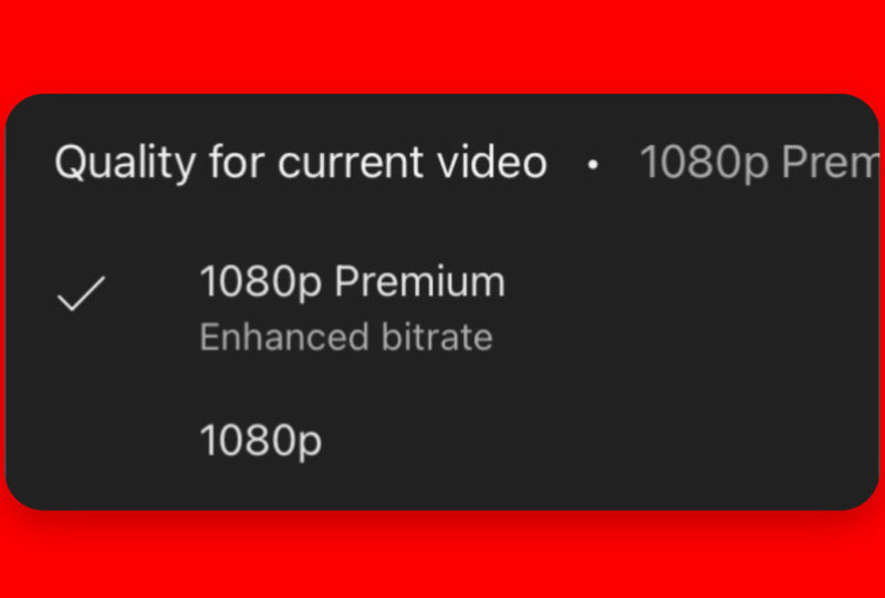 YouTube тестирует новый вариант качества видео для пользователей с Premium-подпиской