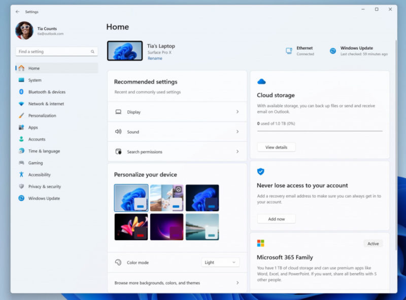 Подстраиваться под владельца: Microsoft анонсировал обновленную страницу настроек Windows