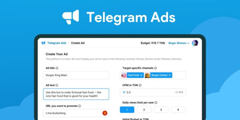 Пользователи Telegram Ads теперь смогут добавлять объявления с баннерами и видео
