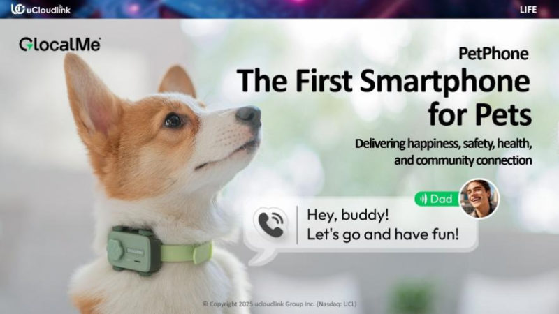 Компания uCloudlink представила первый «смартфон» для кошек и собак