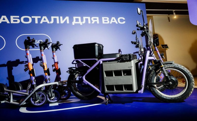 Кикшеринг МТС Юрент презентовал каргобайк для перевозки электросамокатов и батарей