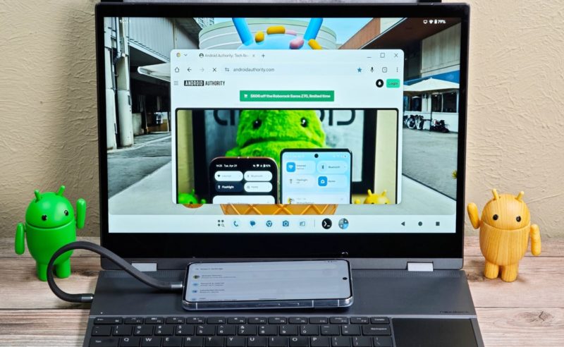 Google продолжает разработку десктопного режима в Android