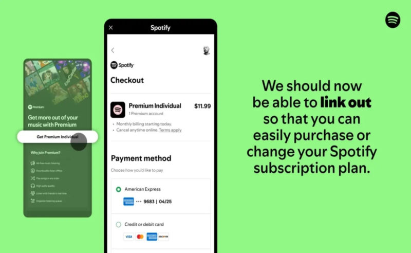 Spotify добавил ссылки для оплаты подписки в обход комиссии Apple