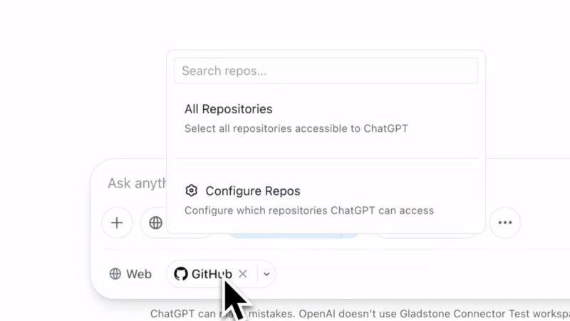 OpenAI добавила в ChatGPT функцию подключения к GitHub