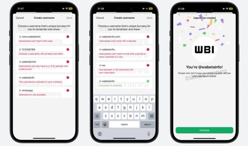 Пользователи WhatsApp* получат юзернеймы