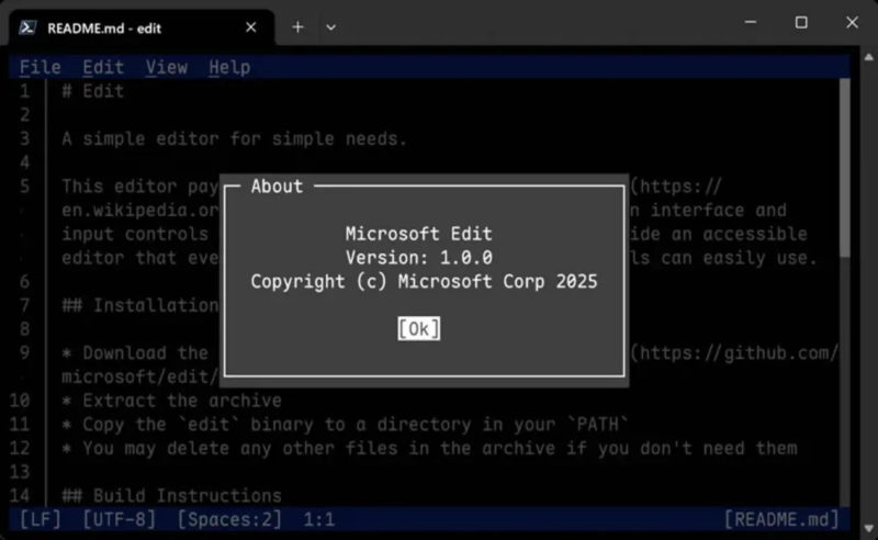 Microsoft выпустит лёгкий текстовый редактор «‎Edit»‎