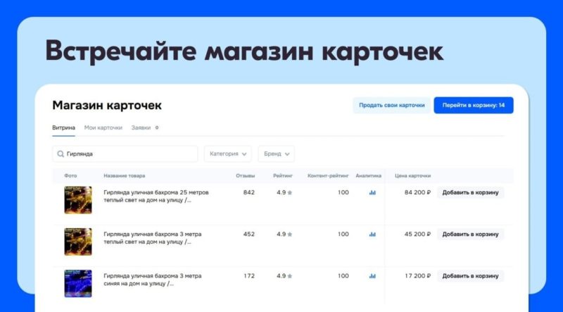 Ozon запустил сервис для купли и продажи готовых карточек товаров