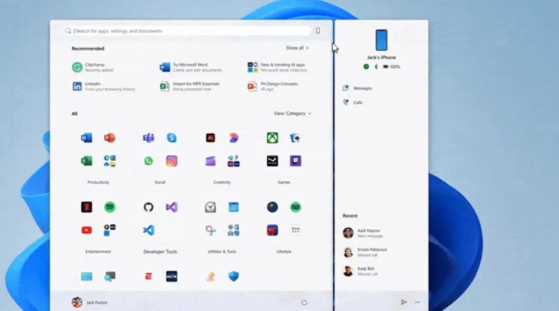 В Windows 11 появилось новое меню «Пуск»
