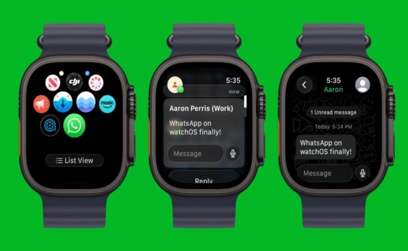 WhatsApp* тестирует приложение для Apple Watch