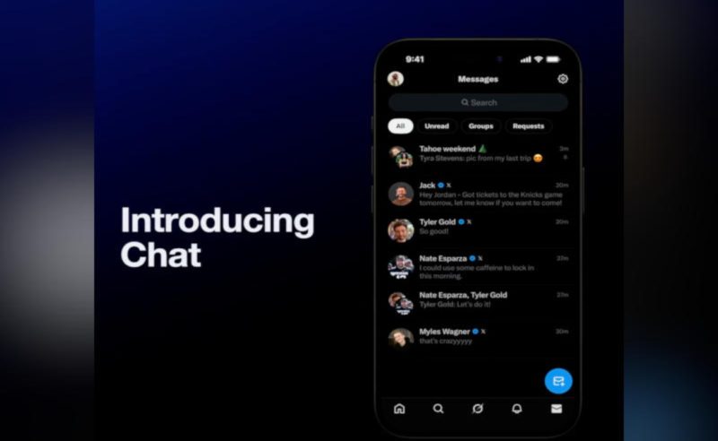 В соцсети X появился полноценный мессенджер «Chat» с упором на приватность