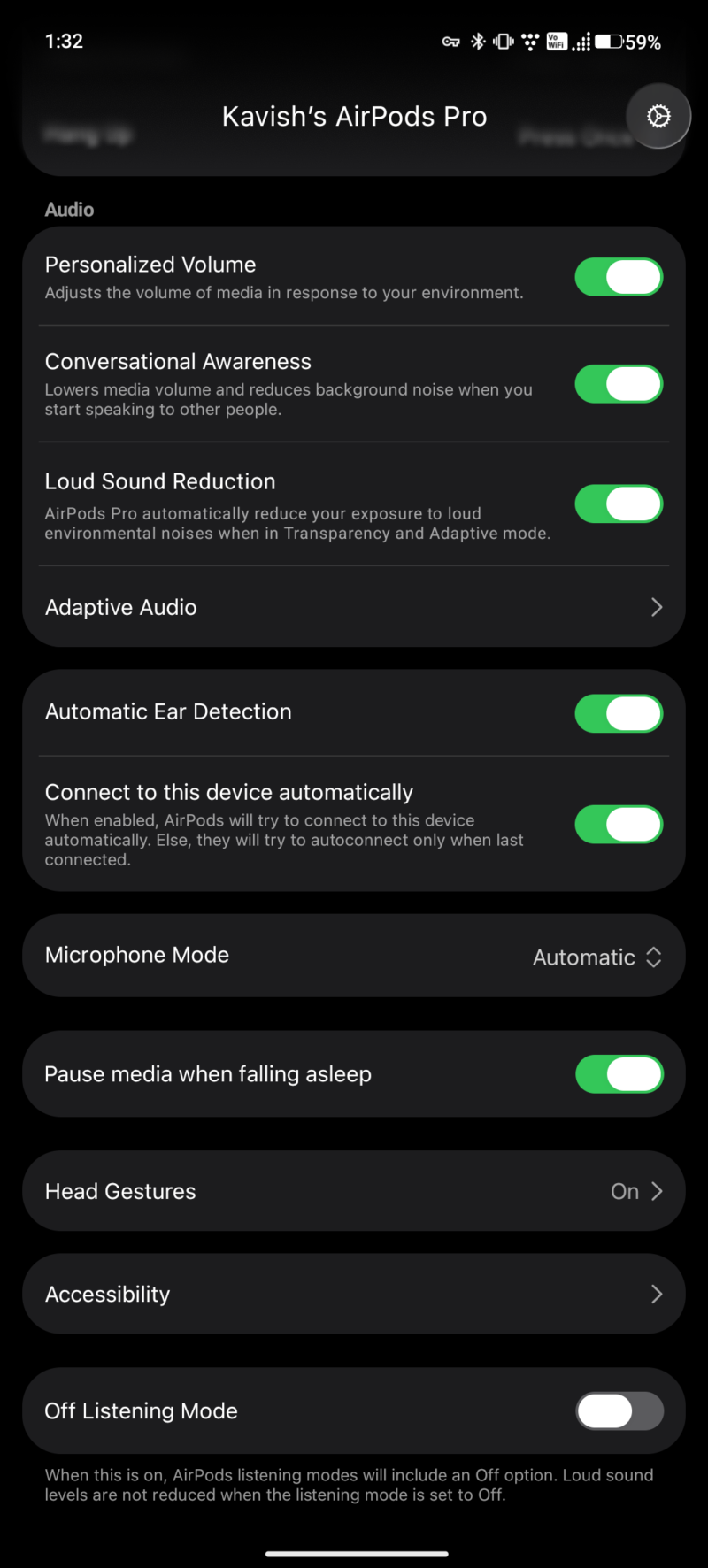 В Android добавили полную поддержку возможностей AirPods