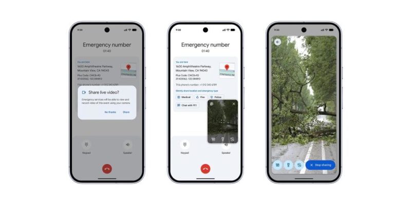 Пользователи Android смогут делиться видео при звонке в экстренные службы