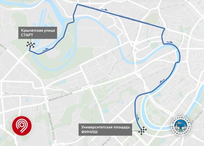 В Москве запустят новый велосипедный маршрут к Ночному велофестивалю