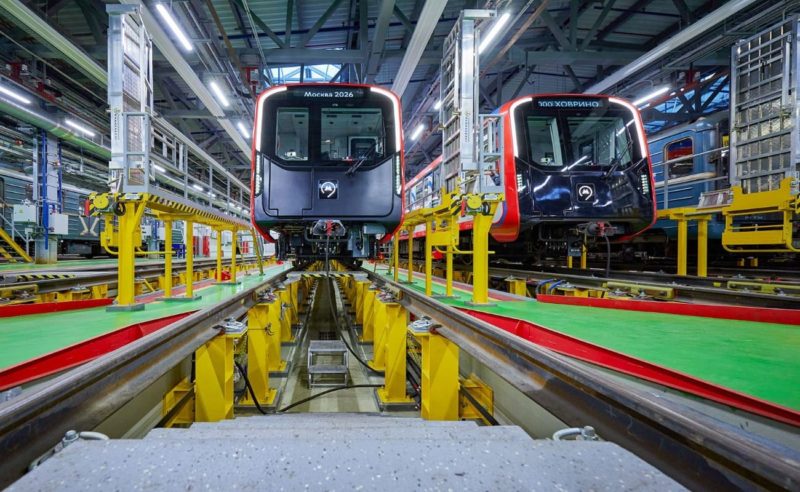Более 350 вагонов «Москва-2026» поступит в столичный метрополитен в этом году