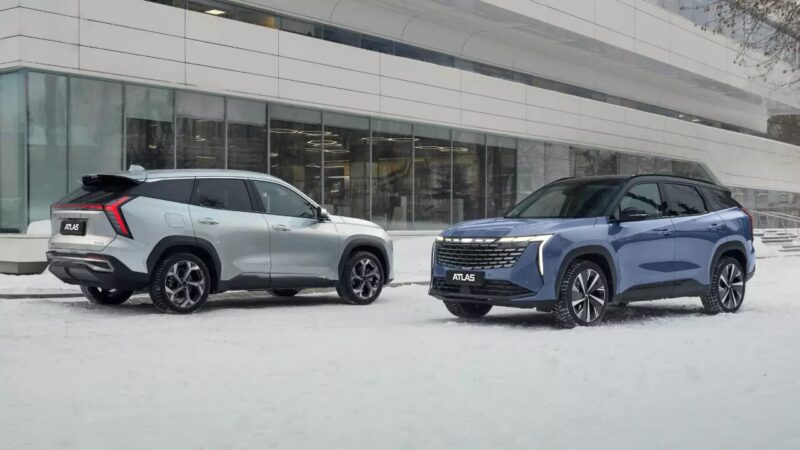 Geely остановила поставки в Россию Monjaro, Atlas и Preface