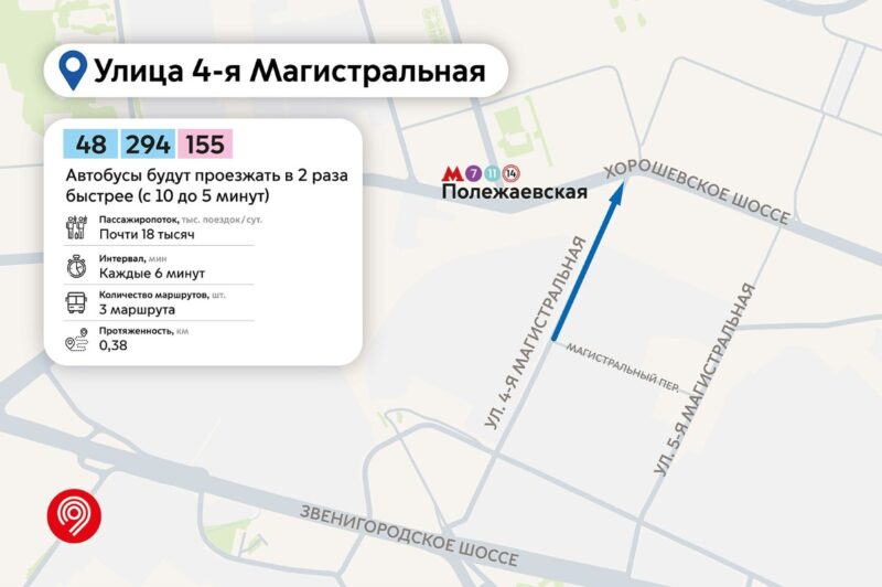 Пять выделенных полос откроют в Москве с 4 апреля