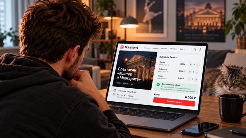 Ticketland отменяет сервисный сбор при покупке билетов