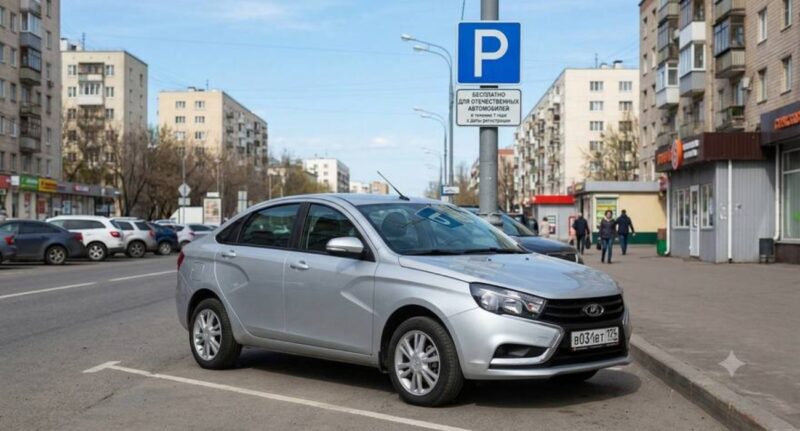 Минпромторг поддержал идею бесплатной парковки для новых автомобилей отечественной сборки